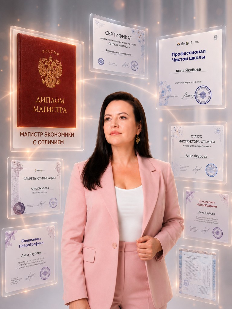 Анна Якубова — сертифицированный специалист по Матрице Судьбы, нейрографике и интегративному подходу